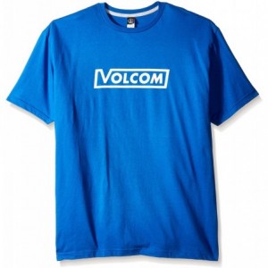 Baseball Caps Men's Vol Corp Short Sleeve Tee - True Blue - CA17YGQTEXY $39.83