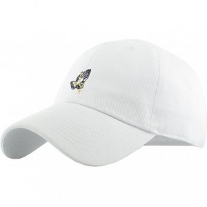Baseball Caps Praying Hands Rosary Savage Dad Hat Baseball Cap Unconstructed Polo Style Adjustable - CX1930E8G0L $24.36