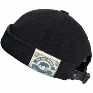 Skullies & Beanies Fisherman Brimless Snapback CT36 Washed - Ct36-washed Black - CY194XDS92Z $33.78