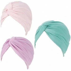 Skullies & Beanies 3Pack Womens Chemo Hat Beanie Turban Headwear for Cancer Patients - Style 3 - C418L2KXLYY $36.53