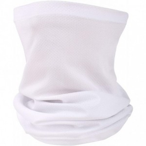 Balaclavas Windproof Balaclava Bandana Headwrap Breathable Neck Giater for Outdoor Sports - White - C8199ICL4SN $23.51