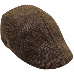 Newsboy Caps Men's Flat Cap Newsboy Ivy Irish Hats Casual Breathable Beret Summer Visor Hat Sunhat Cabbie Driving Hat - Coffe...