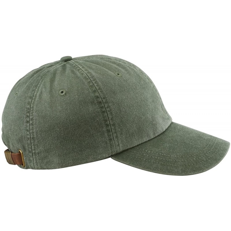 Baseball Caps Optimum Pigment Dyed-Cap - White - Spruce Green - CT11V8WMF77 $28.42