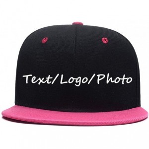 Baseball Caps Snapback Personalized Outdoors Picture Baseball - Pink 2 - CP18I8AQT4C $22.33