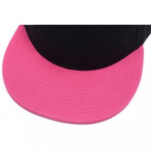 Baseball Caps Snapback Personalized Outdoors Picture Baseball - Pink 2 - CP18I8AQT4C $22.33