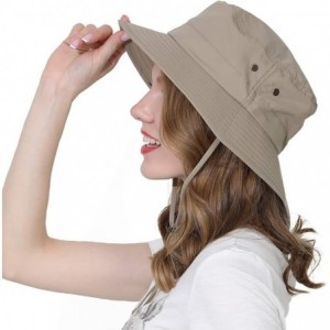 Sun Hats Unisex Outdoor Lightweight Breathable Waterproof Bucket Wide Brim Hat - UPF 50+ Sun Protection Sun Hats Shade - C218...