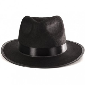 Fedoras Black Fedora Gangster Hat Costume Accessory - Pack of 12 - C9125KO3OWD $64.37
