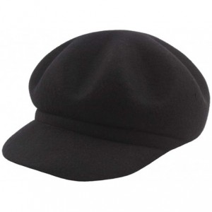 Newsboy Caps Womens Plaid Visor Beret Newsboy Hat Ivy Cabbie Cap - Black - CF18NOY4A90 $29.39