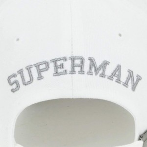 Baseball Caps Superman Embroidery Vintage Baseball Cap Washed Snapback Trucker Hat - White - CU18UGDDHT6 $46.84