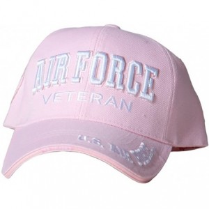 Baseball Caps Officially Licensed Embroidered USAF Air Force Veteran Pink Baseball Caps Hats - CD1885IAW0G $33.76