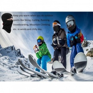 Balaclavas Balaclava Windproof Ski Balaclava for Cold Weather-1 Piece - Gray - CF18YSSSORC $21.53