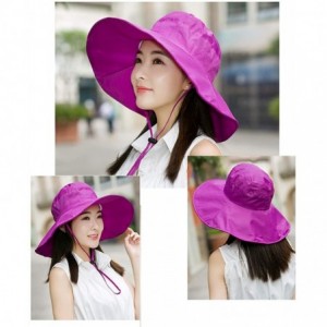 Rain Hats Fishing Rain Hat for Men Women Wide Brim UV Protection Boonie Hat Outdoor Safari Cap - Rose Red - CV184429LNW $29.27