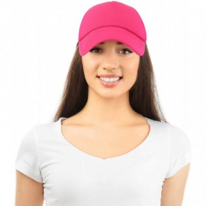 Baseball Caps Neon Trucker Caps Adjustable Snapback Hat - Neon Hot Pink - CM11QNMLSEX $18.41
