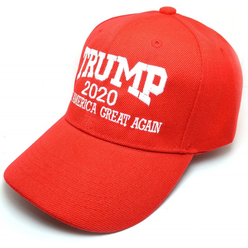 Baseball Caps AblessYo Trump 2020 Make America Great Again Curved Baseball Cap Hat AYO1105 - Red - C918D9K9Q47 $24.76