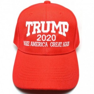 Baseball Caps AblessYo Trump 2020 Make America Great Again Curved Baseball Cap Hat AYO1105 - Red - C918D9K9Q47 $24.76