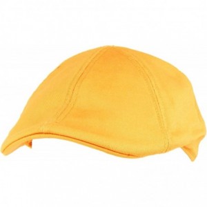 Baseball Caps Men's 100% Cotton Duck Bill Flat Golf Ivy Driver Visor Sun Cap Hat - Apricot - CZ195XUYWDO $30.94