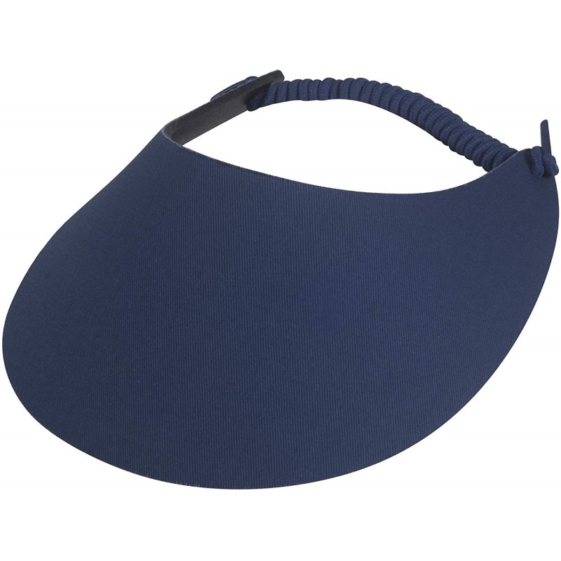 Sun Hats Fabric Foam Visor - Navy - CZ18E64TRO5 $18.29