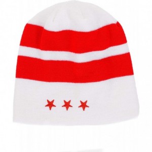 Skullies & Beanies Flag Beanie Cap Winter Hat (White) - CH18M9T85WO $22.83