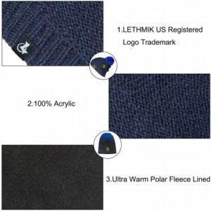 Skullies & Beanies Pom Pom Slouchy Beanie-Winter Mix Knit Ski Cap Skull Hat for Women & Men - Plain Style Blue - CS186HI00GK ...