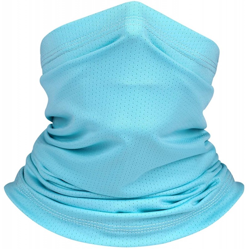 Balaclavas Summer Neck Gaiters Fishing Face Scarf Sun Protection Headwear for Men and Women - Blue - CQ197ISDUEO $21.96