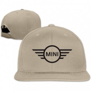 Baseball Caps Unisex Mini Cooper A Flat-Brim Hats Adjustable Freestyle Cap - Natural - CH18XKX6H7A $29.47