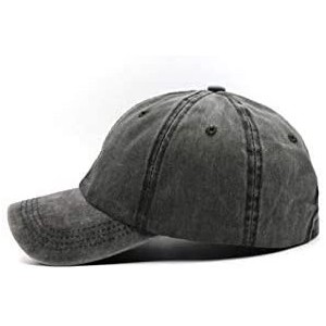 Cowboy Hats Women Want Me Fish Fear Me Washed Baseball Cap Trucker Hat Adult Unisex Adjustable Dad Hat - Navy - CM18TZY7X5I $...