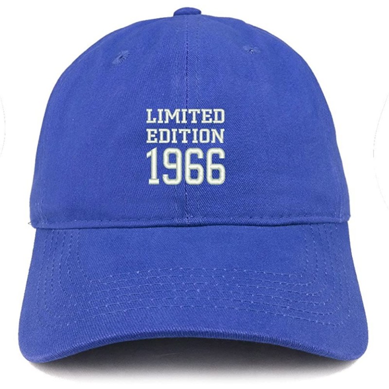 Baseball Caps Limited Edition 1966 Embroidered Birthday Gift Brushed Cotton Cap - Royal - CO18CO6CI9H $32.67
