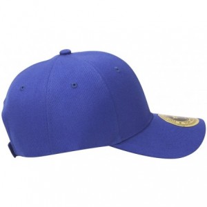 Baseball Caps Structured Hook & Loop Adjustable Hat - Royal - C7183N6UQCL $18.29