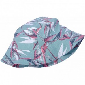 Bucket Hats Fashion Print Bucket Hat Summer Fisherman Cap for Women Men - Light Blue - CR18UGM4D8Q $24.93