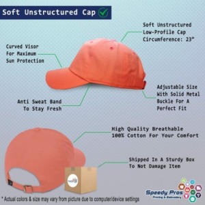 Baseball Caps Custom Soft Baseball Cap Tennis Sports B Embroidery Dad Hats for Men & Women - Coral - C518SIN58Y2 $33.02