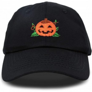 Baseball Caps Jack-O-Lantern Halloween Pumpkin Hat Mens Womens Baseball Cap - Black - CV18YZI2SHY $26.47