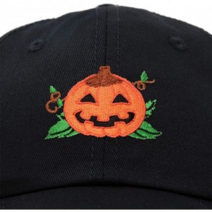 Baseball Caps Jack-O-Lantern Halloween Pumpkin Hat Mens Womens Baseball Cap - Black - CV18YZI2SHY $23.60