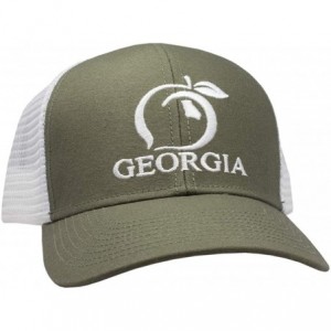 Baseball Caps Original Georgia Trucker Hat - Olive - CH18LKRKD7H $53.54