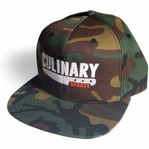 Baseball Caps Culinary Badass Snapback Chef Hat - Camo - CF1835A4AMZ $43.76