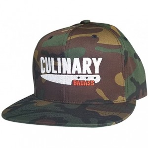 Baseball Caps Culinary Badass Snapback Chef Hat - Camo - CF1835A4AMZ $40.55