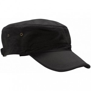 Baseball Caps 100% Organic Cotton Twill Adjustable Corps Hat - Black - CB1129NL8XL $19.38