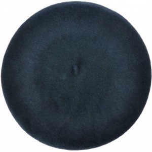 Berets Wool French Beret Hat Solid Color Beret Cap for Women Girls - Blue - CM18QYKECS9 $25.00