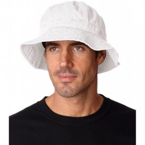 Baseball Caps ACVA101 Vacationer Pigment Dyed Bucket Hat - White - CT116XTWYQR $34.16