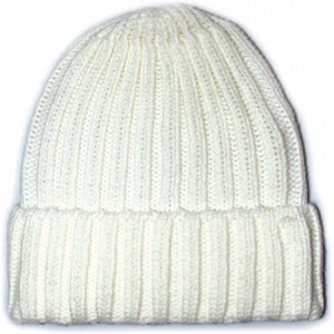 Skullies & Beanies Solid Pom Pom Knit Beanie Hat - Solid Beanie White - C6128IU1BQR $19.58