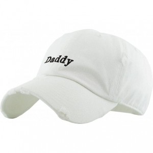 Skullies & Beanies Good Vibes Only Heart Breaker Daddy Dad Hat Baseball Cap Polo Style Adjustable Cotton - (4.2) White Daddy ...