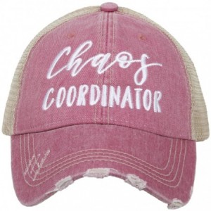 Baseball Caps Chaos Coordinator Baseball Cap - Trucker Hat for Women - Stylish Cute Ball Cap - Mauve - C818S73ZWHC $43.88