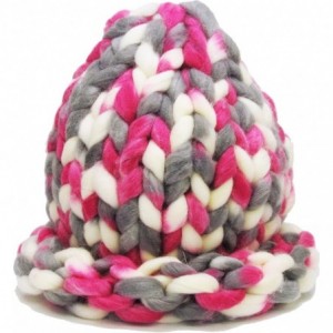 Skullies & Beanies Women's Winter Warm Thick Oversize Cable Knitted Beaine Hat with Pom Pom - (7020) Multi - CZ187I8X638 $19.26