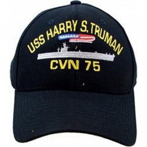 Baseball Caps USS Harry S. Truman CVN-75 Embroidered Baseball Cap. Navy Blue. Made in USA - C1180XOUI80 $46.30