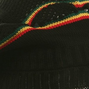 Skullies & Beanies New Rasta Knitted Without Brim Hat - Black RGY (for Big Head) - Black - C0112B79CZV $33.19