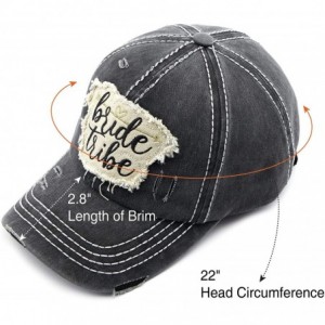 Baseball Caps Exclusives Hatsandscarf Washed Distressed Cotton Denim Ponytail Hat Adjustable Baseball Cap (BT-761) - CJ18RDRZ...
