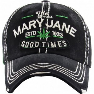 Baseball Caps Weed Marijuana Leaf Collection Dad Hat Baseball Cap Polo Style Adjustable - (3.2) Mary Jane Black - CE18EY8ED7A...