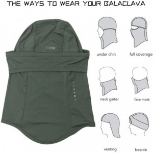 Balaclavas Balaclava Face Mask Multifunction UV Protection UPF50++- Neck Gaiter-Bandana-Headwear-Advanced Fabric - C818T57TCH...