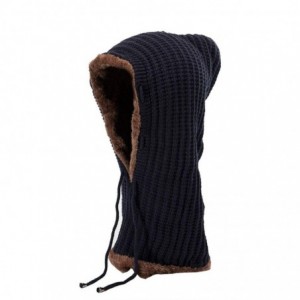 Skullies & Beanies Infinity Crochet Thickening Slouchy - Navy - C018KH903IW $19.15