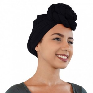 Headbands Colors Stretch African Headwrap - 1. Black - C018TAQ6UOS $30.42