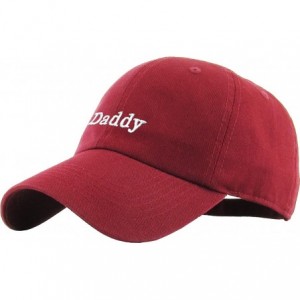 Baseball Caps Good Vibes Only Heart Breaker Daddy Dad Hat Baseball Cap Polo Style Adjustable Cotton - (5.1) Burgundy Daddy - ...